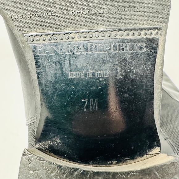 Banana Republic Prialpas Gomma Italian Leather Chelsea Boots Black - Picture 11 of 11